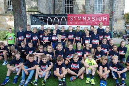 Das Gymnasium Nordhorn bei der Nordhorner Meile 2014. Das Gymnasium Nordhorn bei der Nordhorner Meile 2014.